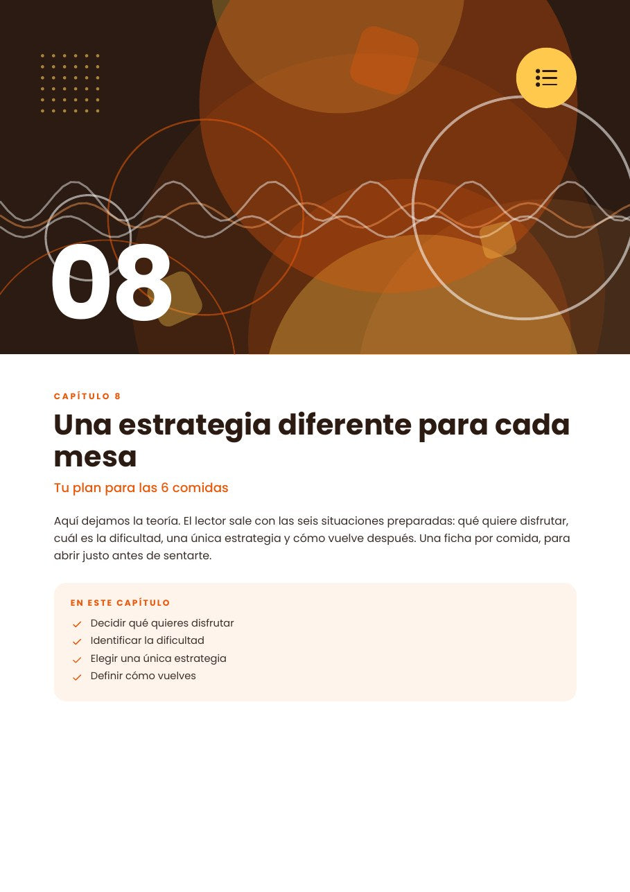 6 comidas. No 20 días de “ya da igual”.